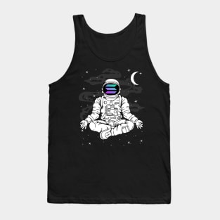 Astronaut Yoga Solana SOL Coin To The Moon Crypto Token Cryptocurrency Blockchain Wallet Birthday Gift For Men Women Kids Tank Top